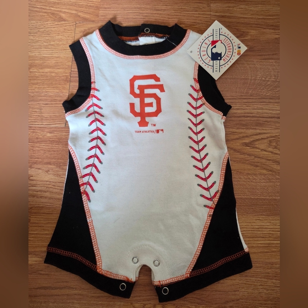 MLB San Francisco Giants Baby One Piece 0-3M Bodysuit NWT Baseball Infant Cotton